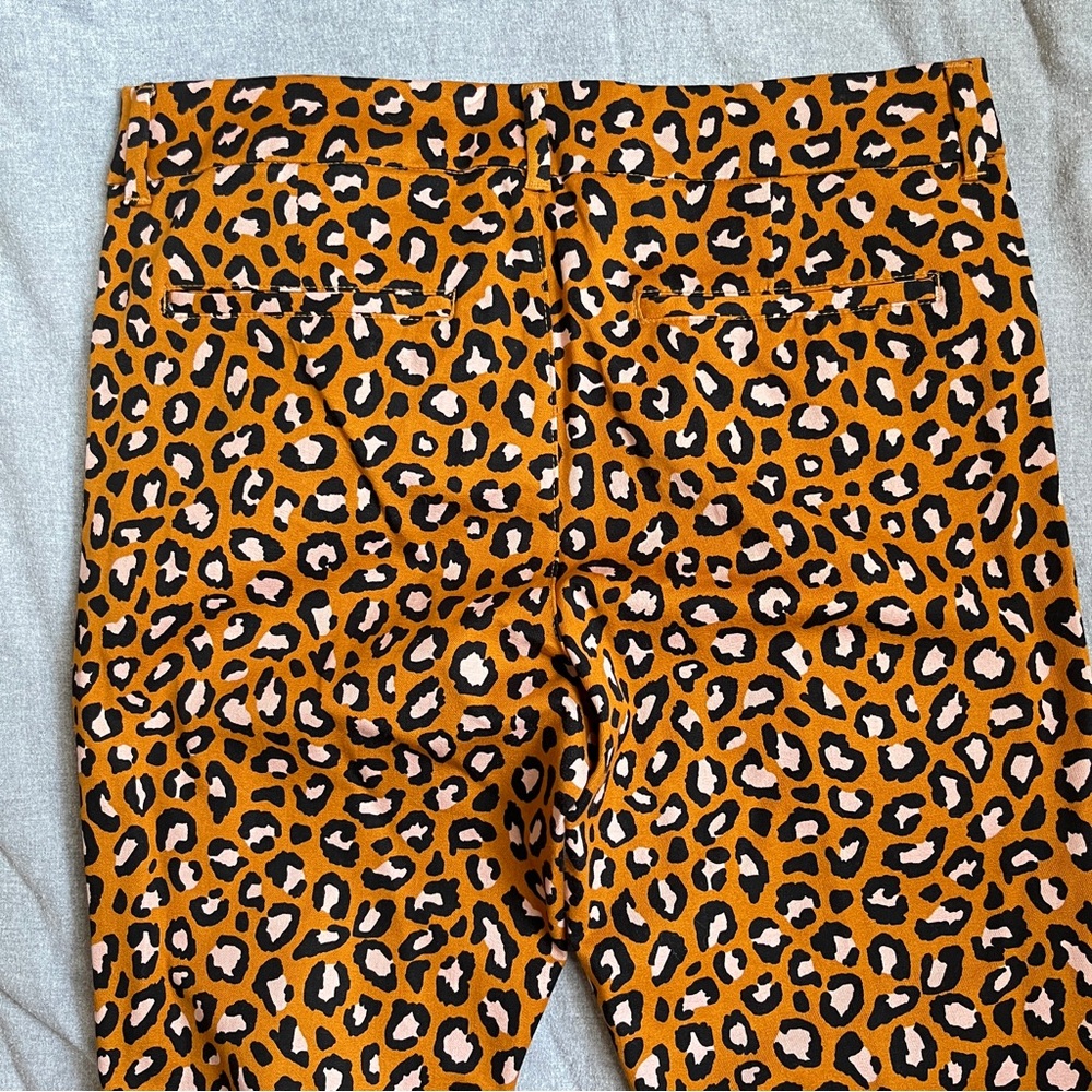 Old Navy Leopard Print Ankle Pants - Tan, Black, White - Picture 7 of 10
